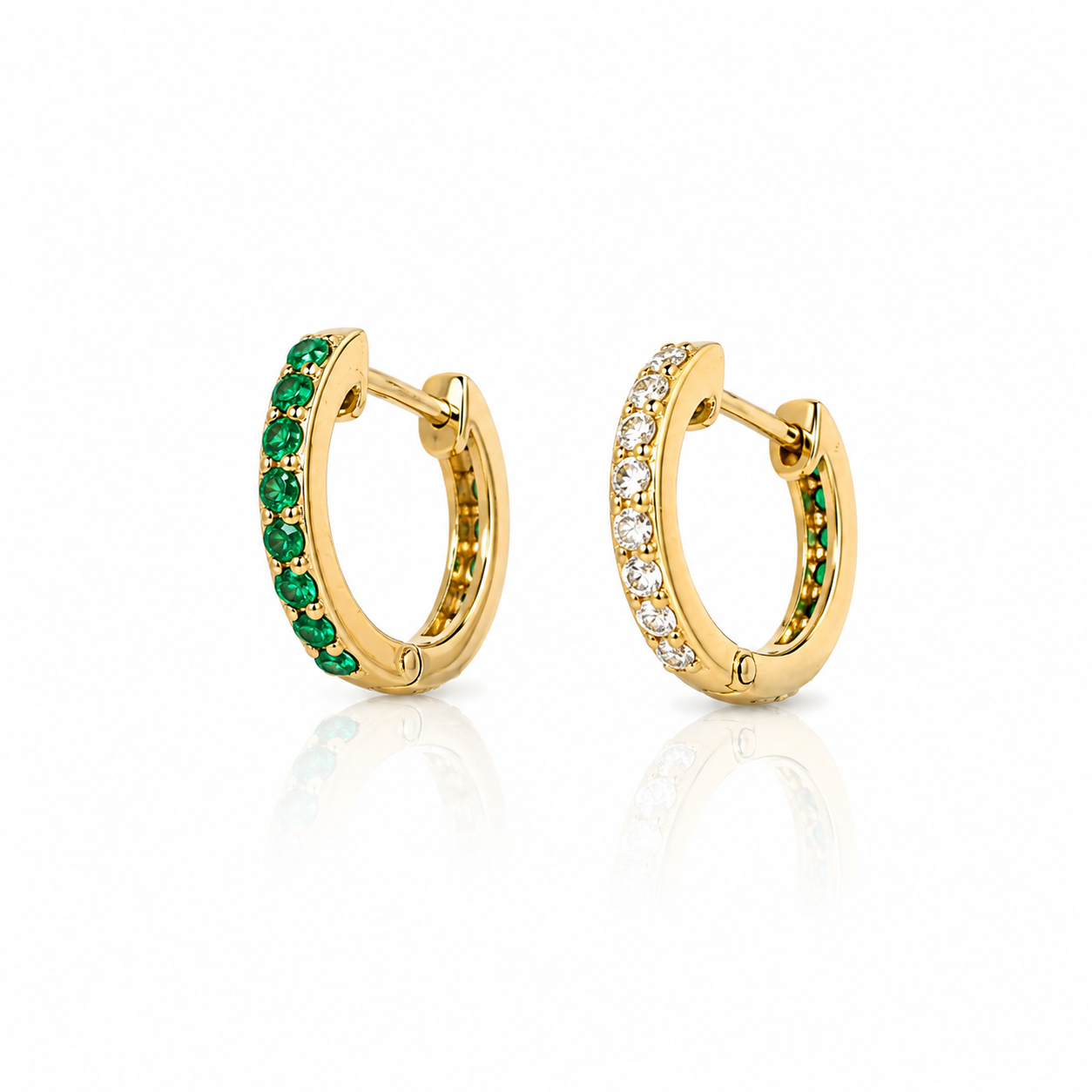 Bifaz  Diamond + Gem Hoops